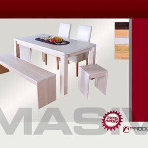 Greenland Dining Table (oak-white coating)