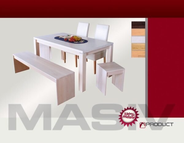 Greenland Dining Table (oak-white coating)