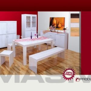 Greenland Dining Set (oak-white coating)